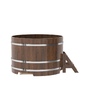 Купель BentWood овальная из дуба (D=1,50 м.), h=1 м. Мореная Премиум в наличии на сайте фото - 3 BentWood овальная из дуба (D=1,50 м.), h=1 м. Мореная Премиум купель фото фото - 3
