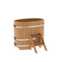 Купель BentWood овальная из лиственницы (0,59х1,06 м.), h=1 м. Натуральная Премиум для сауны фото - 1 BentWood овальная из лиственницы (0,59х1,06 м.), h=1 м. Натуральная Премиум купель фото фото - 1