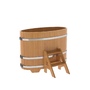 Купель BentWood овальная из лиственницы (0,69х1,31 м.), h=1 м. Натуральная Премиум для купания фото - 1 BentWood овальная из лиственницы (0,69х1,31 м.), h=1 м. Натуральная Премиум купель фото фото - 1