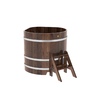 Купель BentWood угловая из лиственницы (1,03 х1,03 м.), h=1 м. Мореная Премиум для купания фото - 1 BentWood угловая из лиственницы (1,03 х1,03 м.), h=1 м. Мореная Премиум купель фото фото - 1